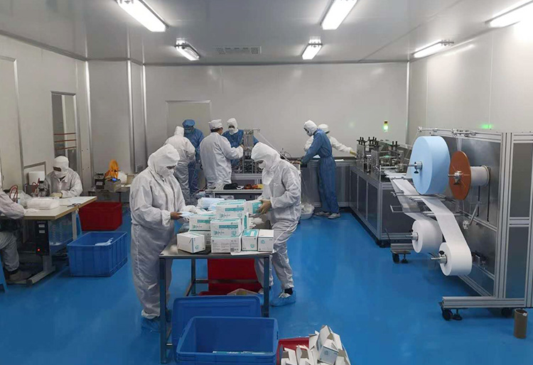 華能醫(yī)藥醫(yī)用口罩生產(chǎn)線正式投產(chǎn)                                                                                       -------共抗疫情，華能在行動